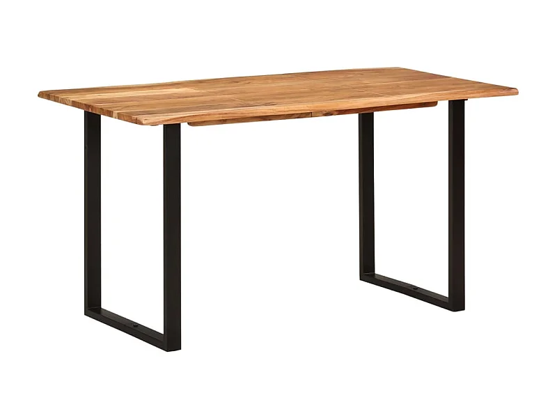 Eettafel 140x70x76 cm massief acaciahout NL804240