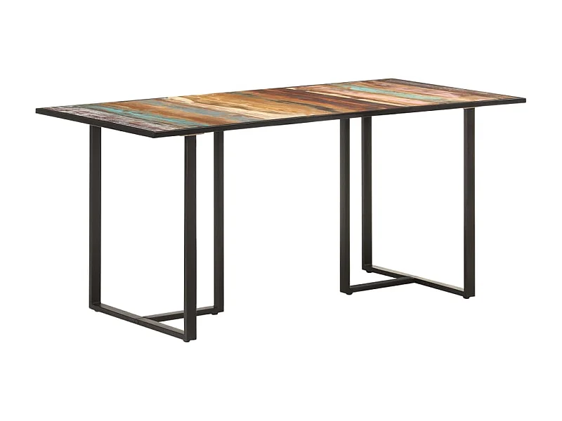 Table de salle à manger 160 cm Bois de récupération massif GHR34020