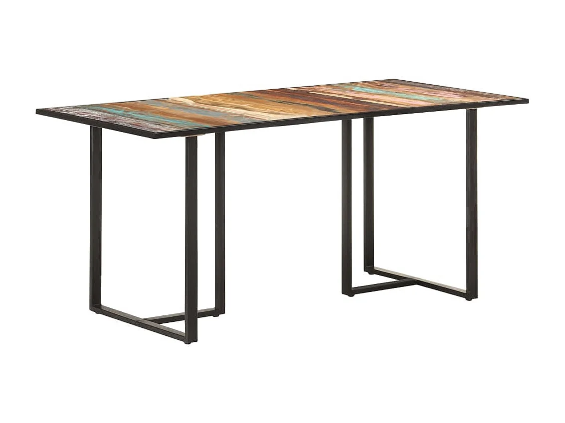 Table de salle à manger 160 cm Bois de récupération massif GHR34020