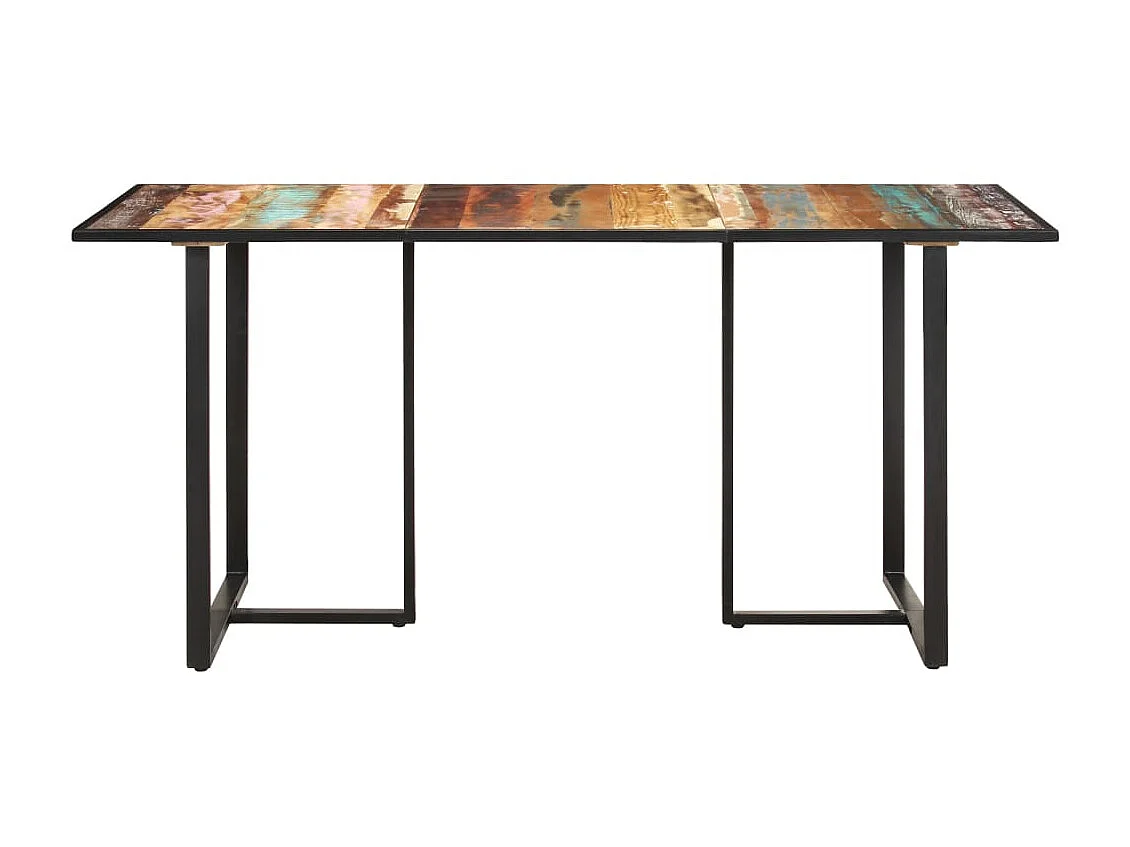 Table de salle à manger 160 cm Bois de récupération massif GHR34020