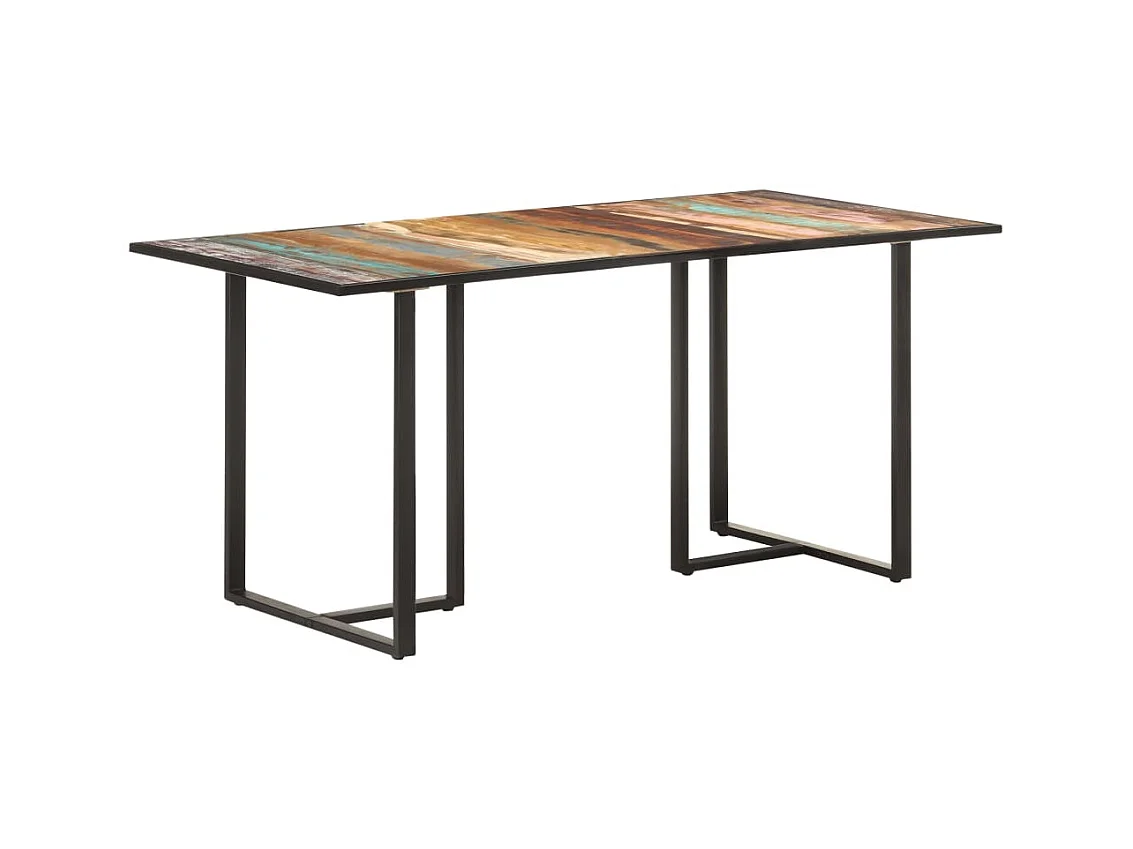 Table de salle à manger 160 cm Bois de récupération massif GHR34020