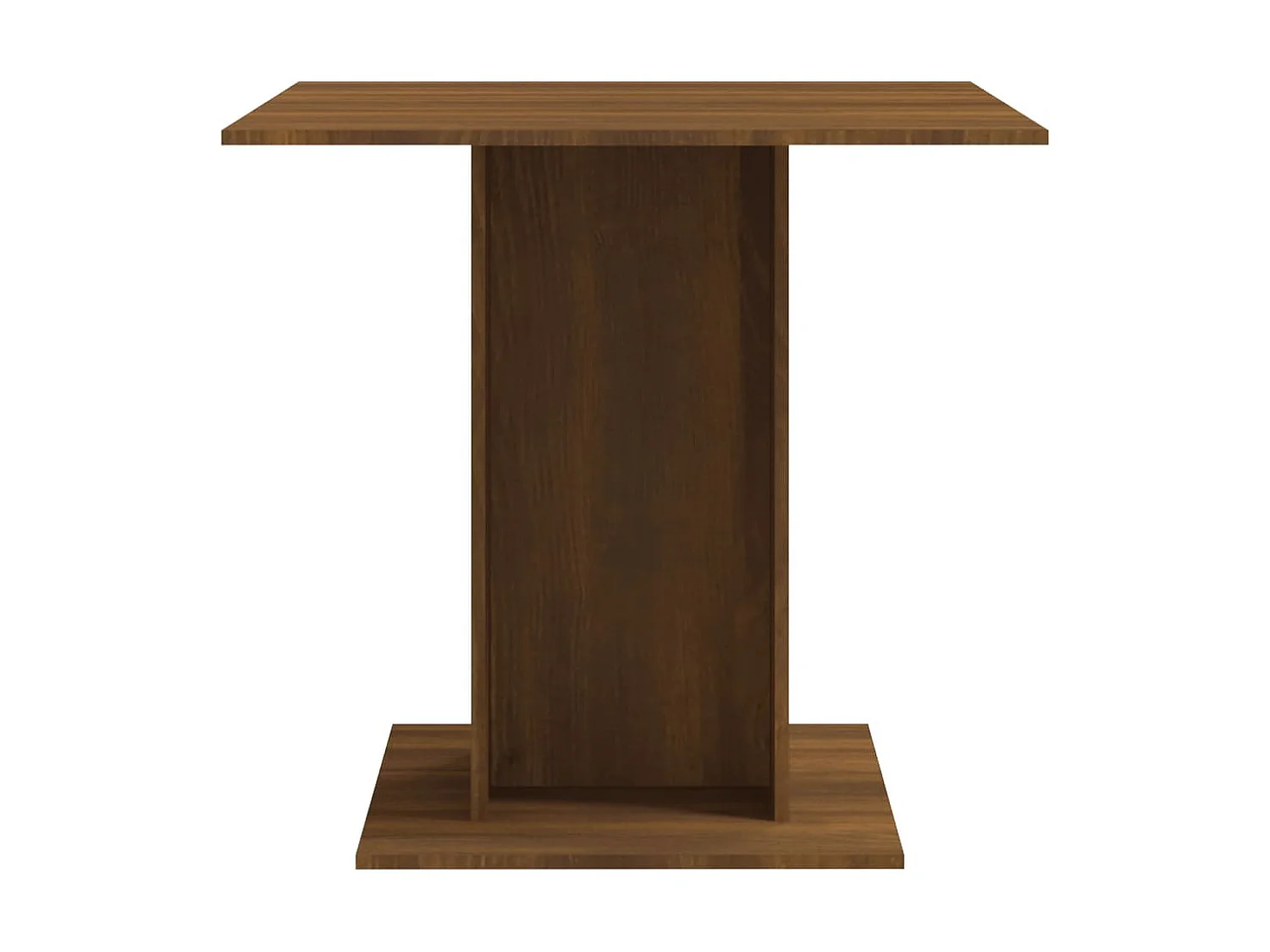 Table à dîner Chêne marron 80x80x75 cm Bois d'ingénierie GHR39315