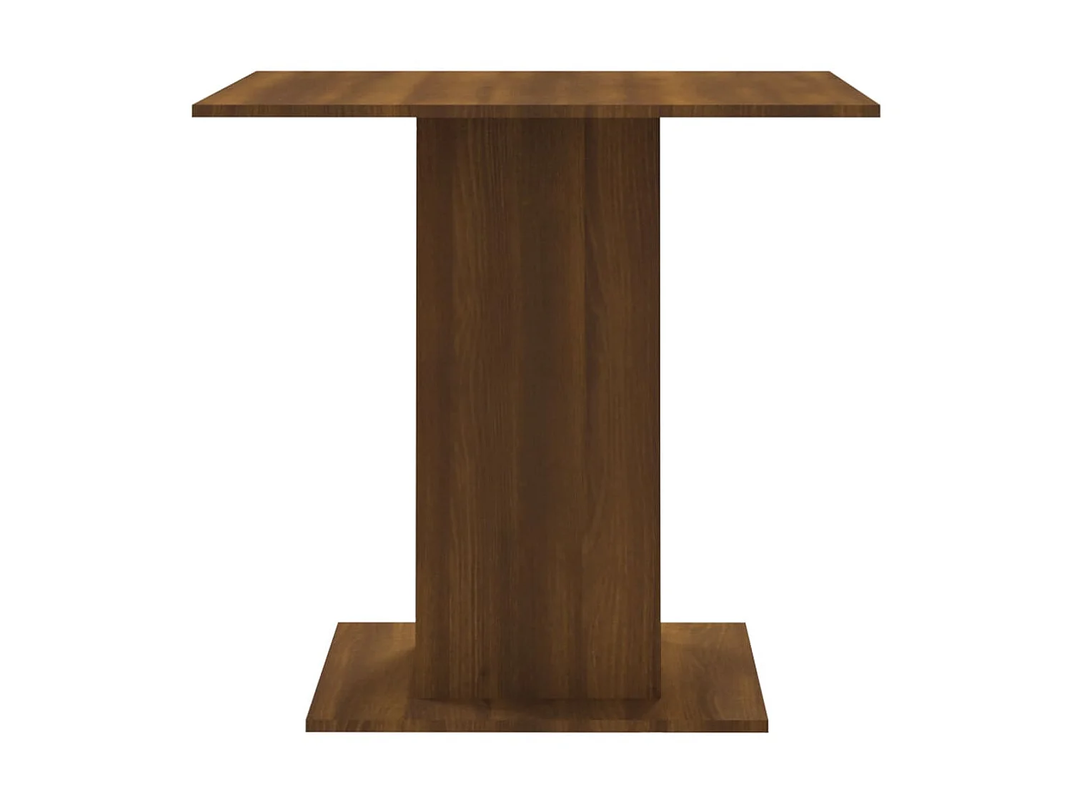 Table à dîner Chêne marron 80x80x75 cm Bois d'ingénierie GHR39315