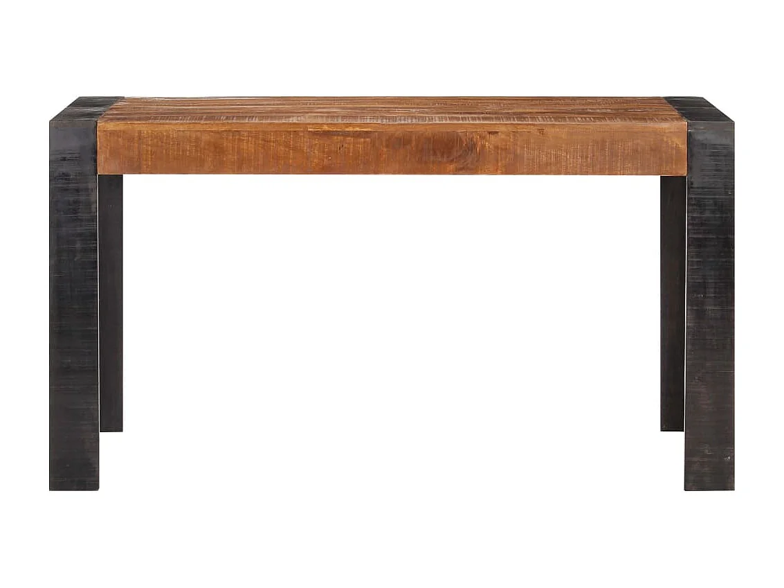 Table de salle à manger 140x70x76 cm Bois de manguier brut GHR81135