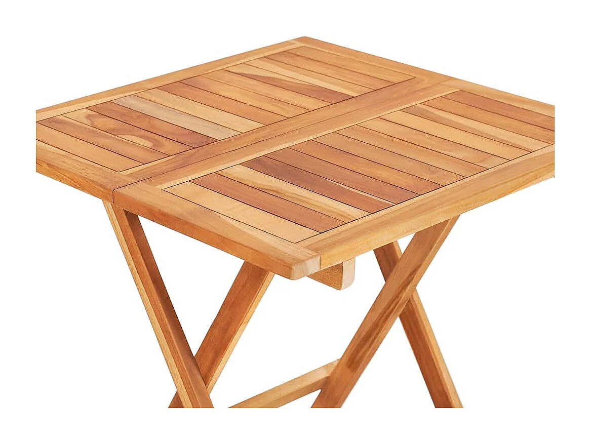 Table de bistro pliable 60x60x65 cm Bois de teck solide GHR24790