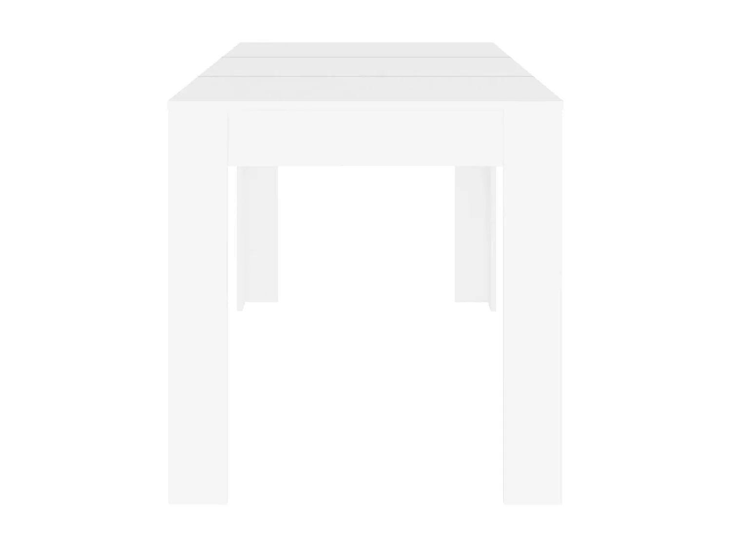 Table à manger Blanc 140x74,5x76 cm Bois d'ingénierie GHR69552