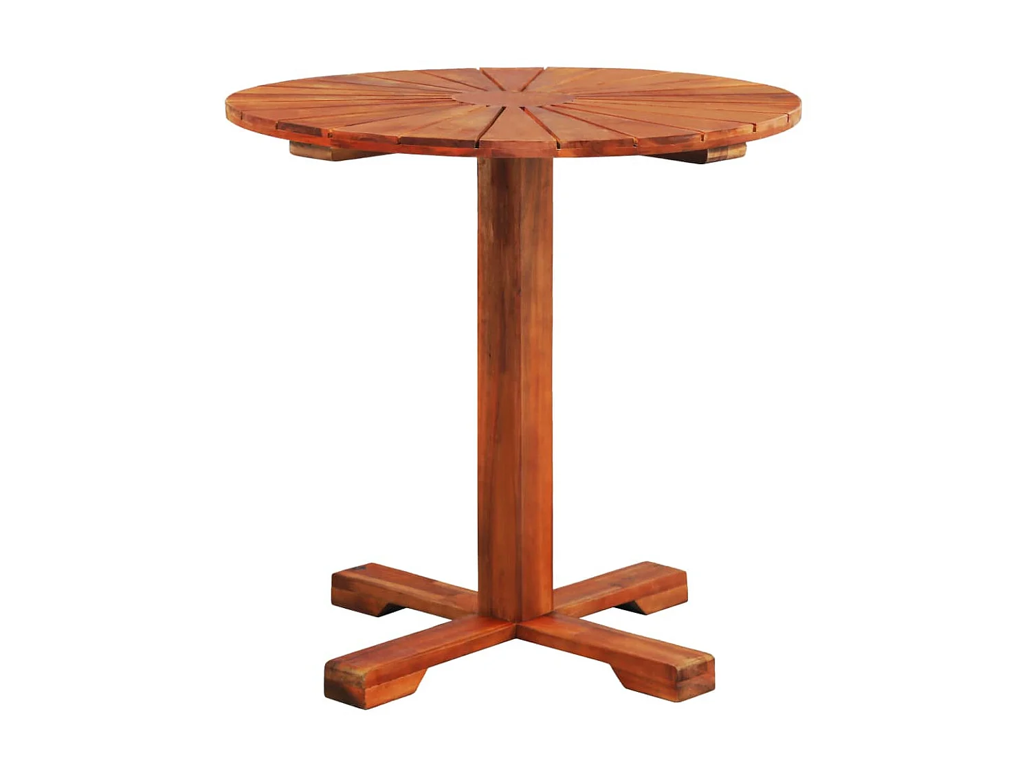 Mesa de bistrô 70x70 cm madeira de acácia sólida PT378188