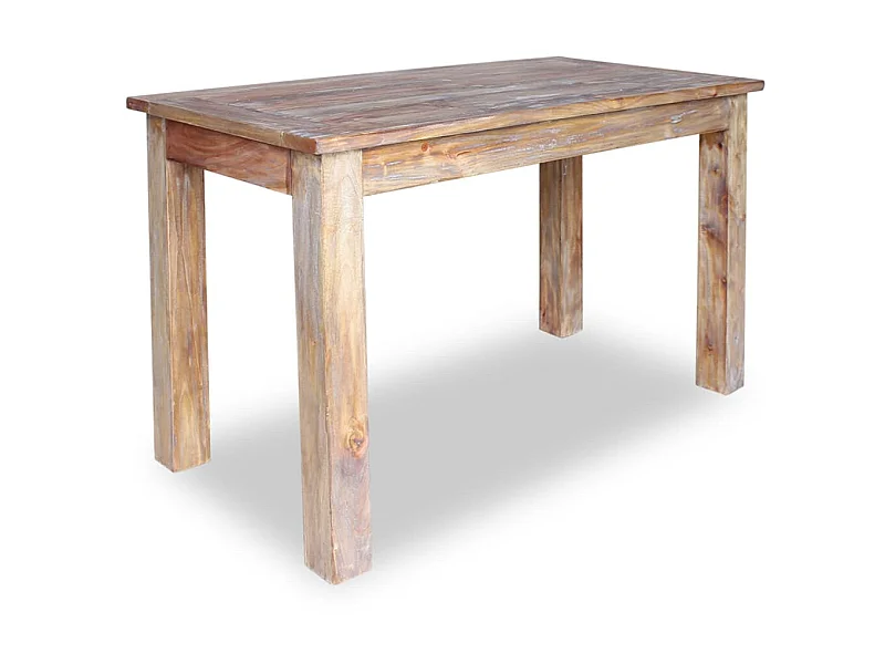 Eettafel 120x60x77 cm massief gerecycled hout NL637438