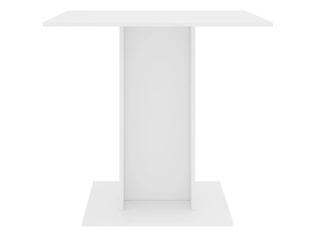 Table de salle à manger Blanc 80 x 80 x 75 cm Aggloméré GHR18678