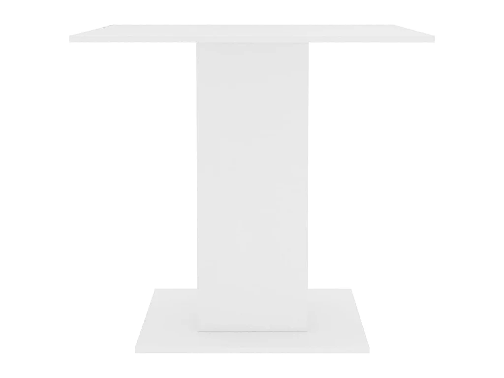 Table de salle à manger Blanc 80 x 80 x 75 cm Aggloméré GHR18678