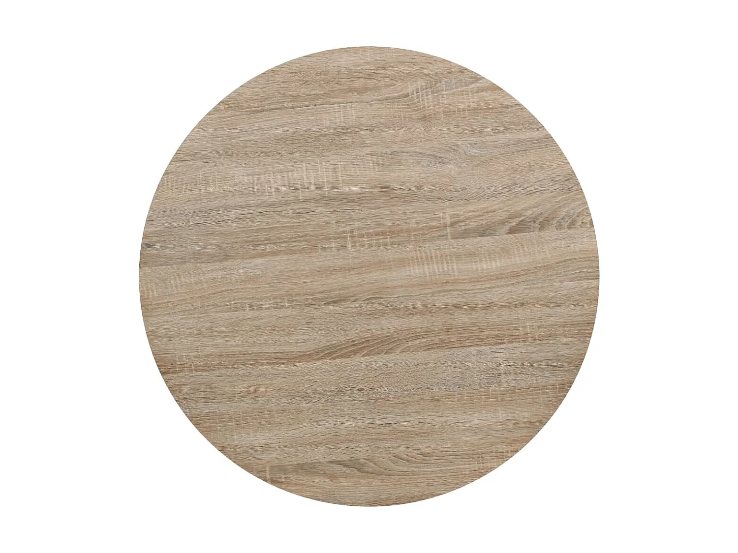 Mesa bistrô MDF e aço redonda 80x75 cm cor de carvalho PT929585