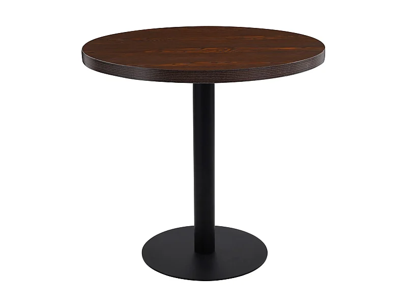 Bistrotafel 80 cm MDF donkerbruin NL838752