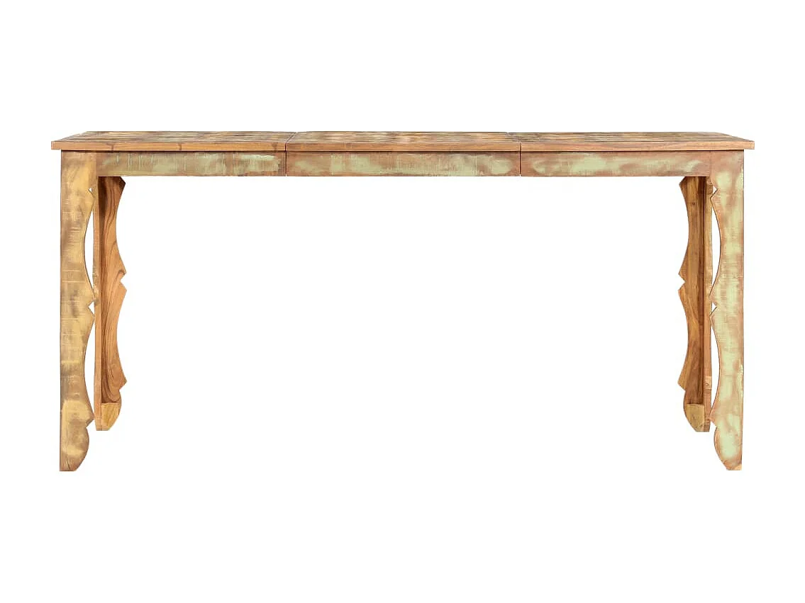 Table de salle à manger 160x80x76cm Bois de récupération massif GHR21278