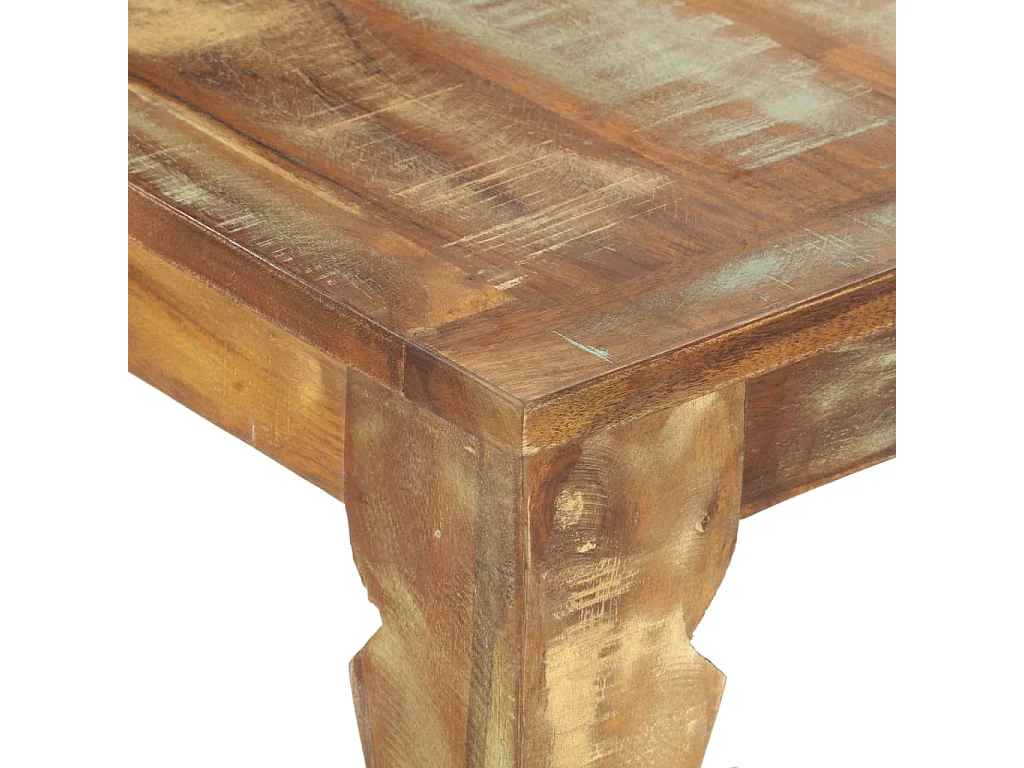 Table de salle à manger 160x80x76cm Bois de récupération massif GHR21278