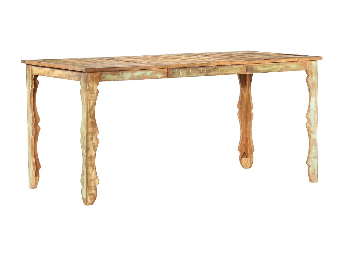 Table de salle à manger 160x80x76cm Bois de récupération massif GHR21278