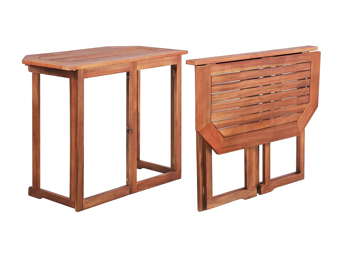 Table de bistro 90x50x75 cm Bois d'acacia massif GHR42292