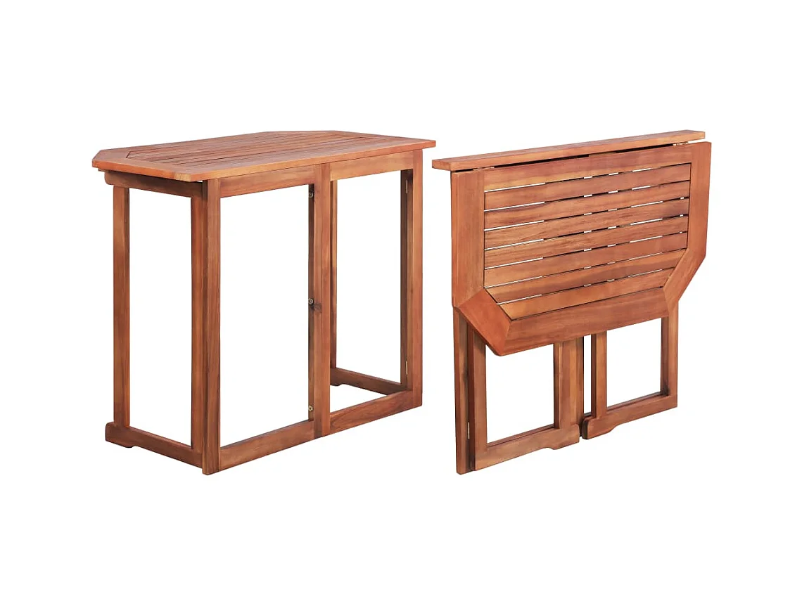 Table de bistro 90x50x75 cm Bois d'acacia massif GHR42292
