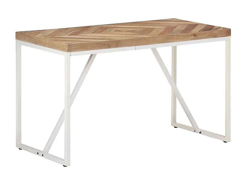 Table à dîner 120x60x76 cm Bois solide d'acacia et de manguier GHR88115