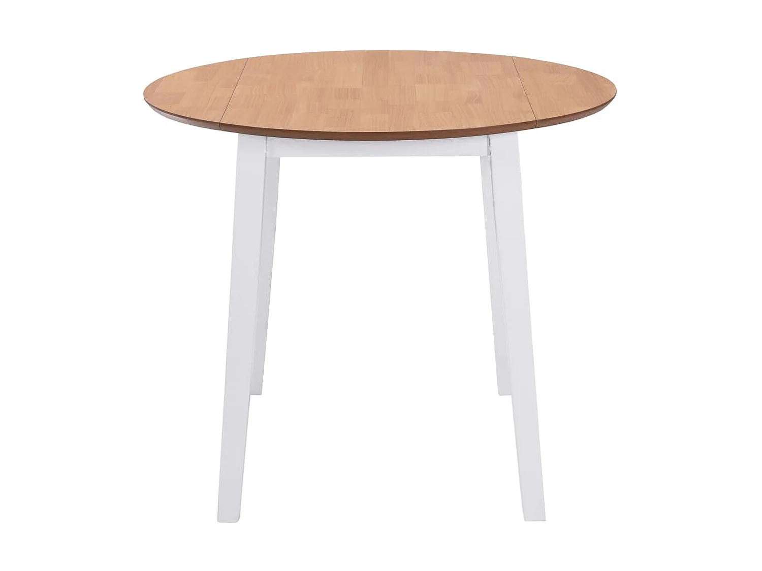 Eettafel inklapbaar rond MDF wit NL189166