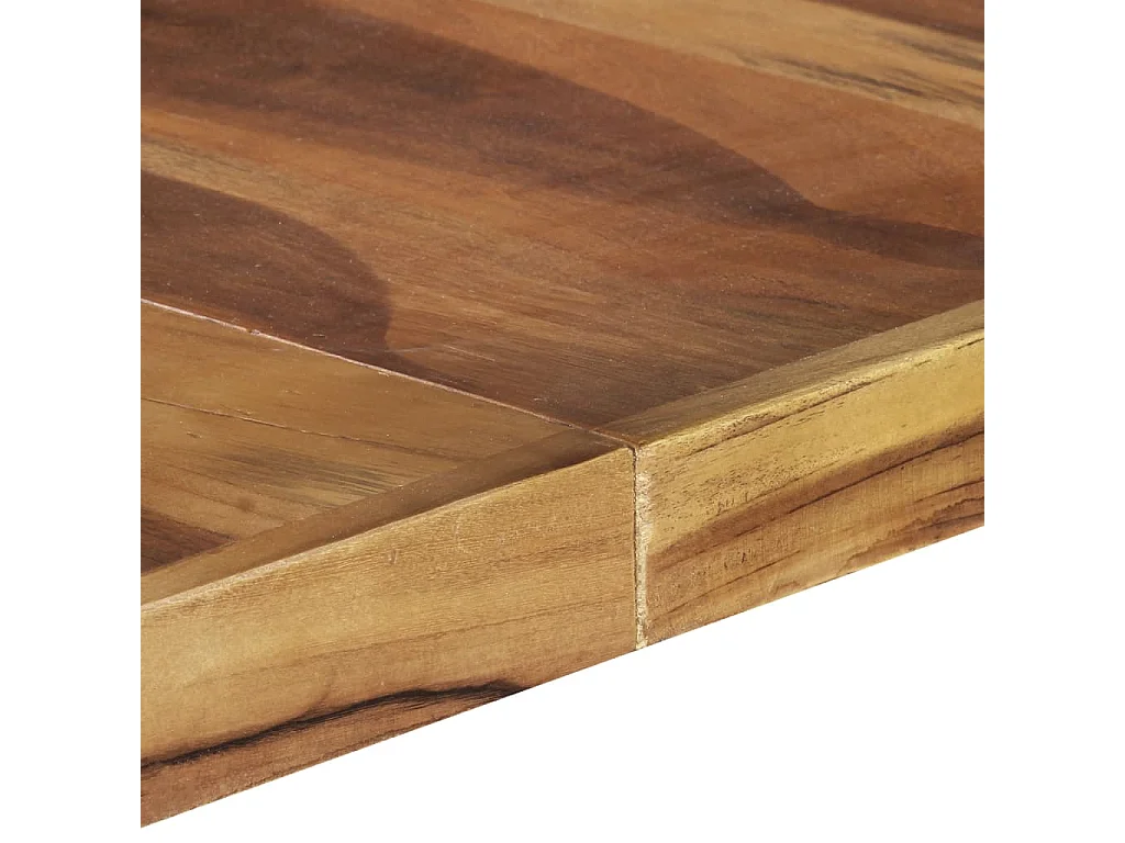 Mesa de comedor madera maciza con acabado sheesham 140x140x75cm ES936653