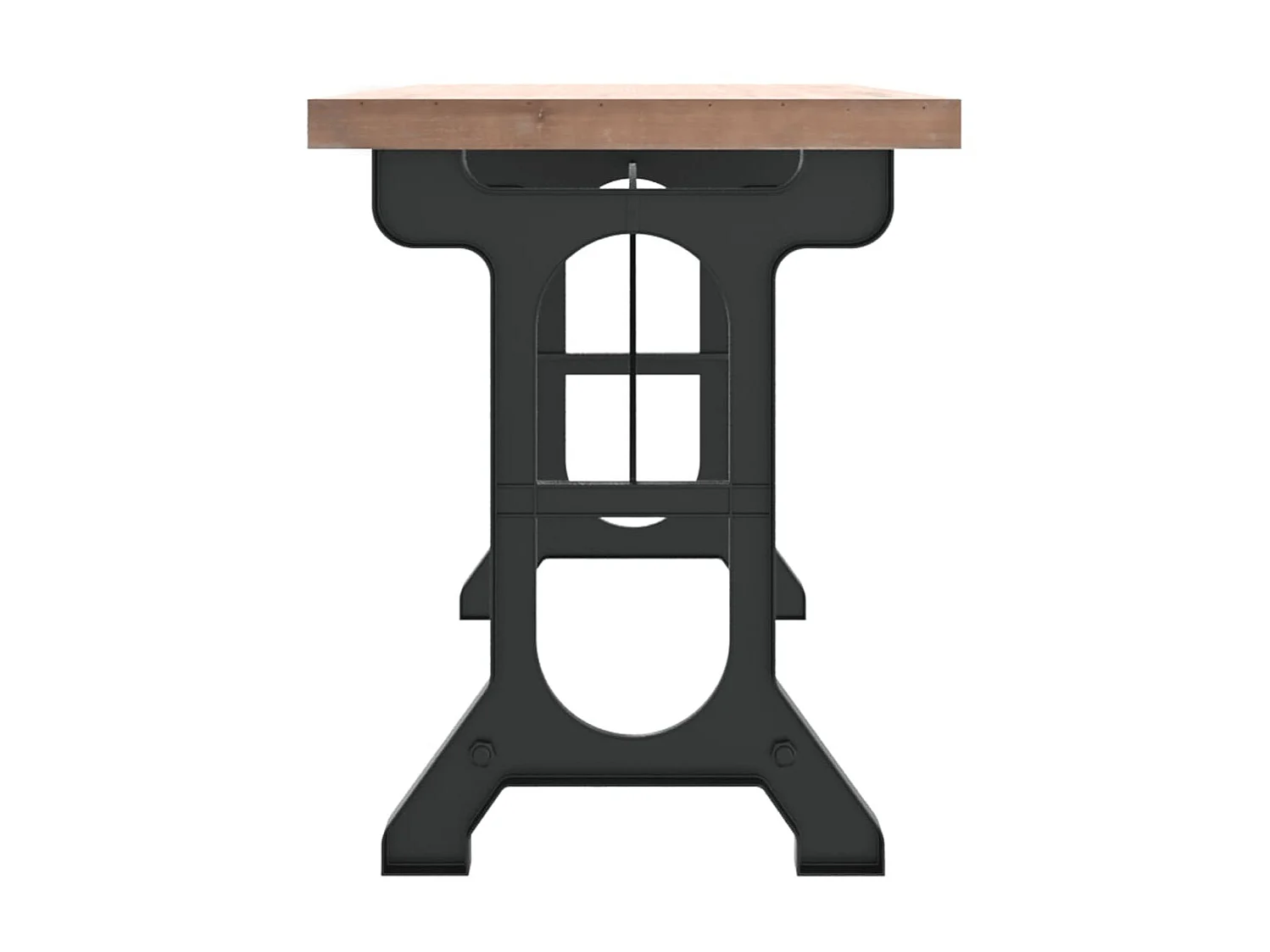 Table à dîner 110x65x82 cm Bois de sapin massif et fer GHR10094