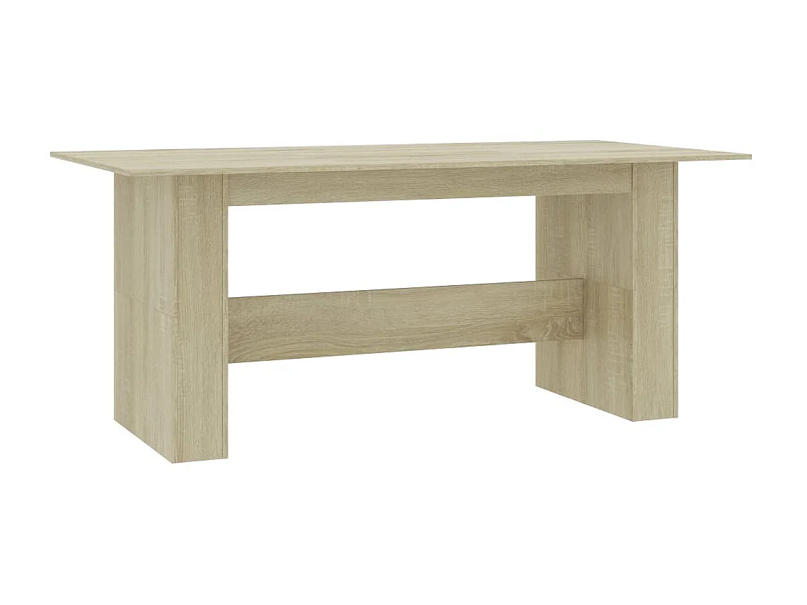 Mesa de comedor madera de ingeniería roble Sonoma 180x90x76 cm ES444539
