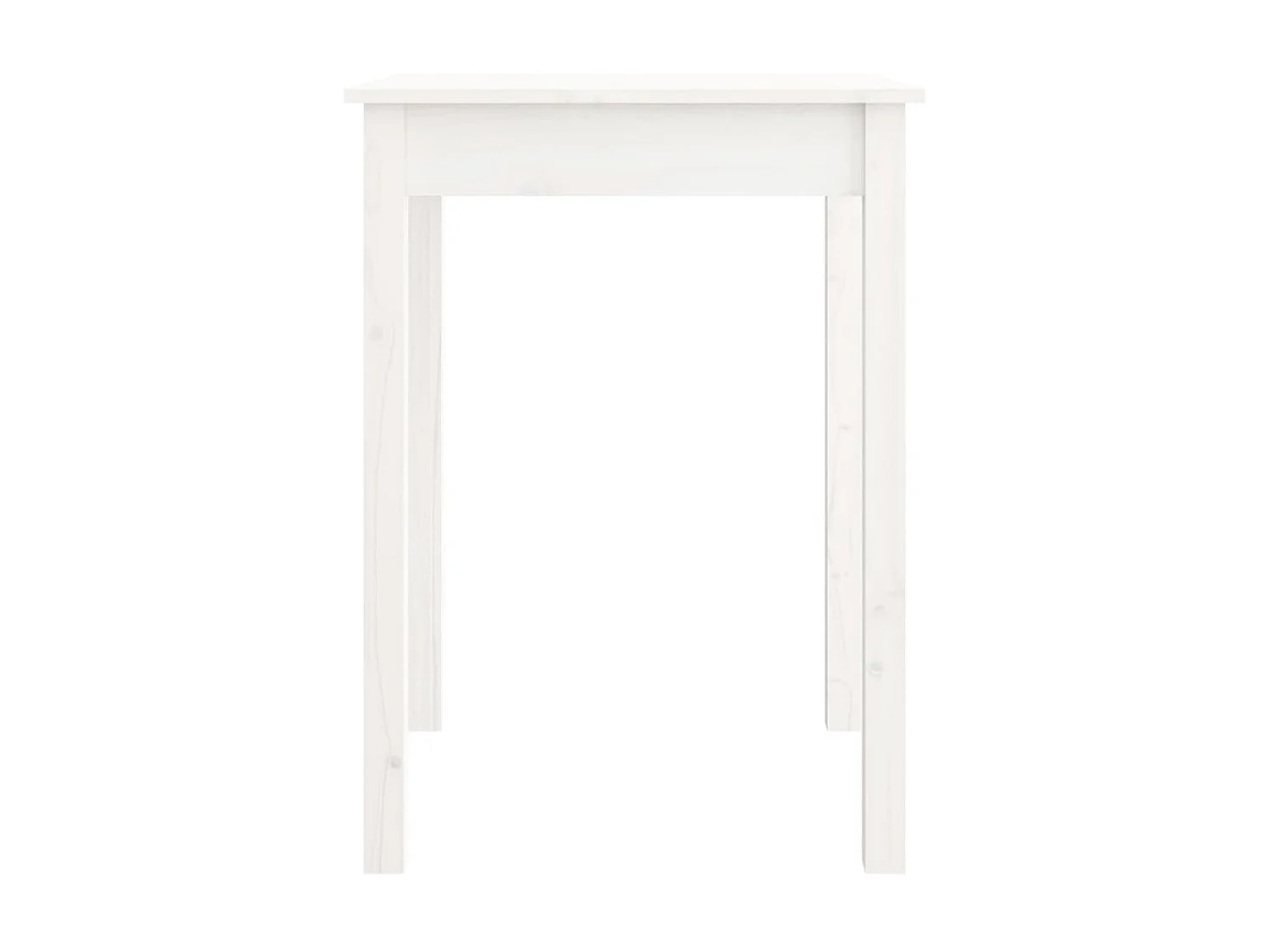 Table à manger Blanc 55x55x75 cm Bois massif de pin GHR95986