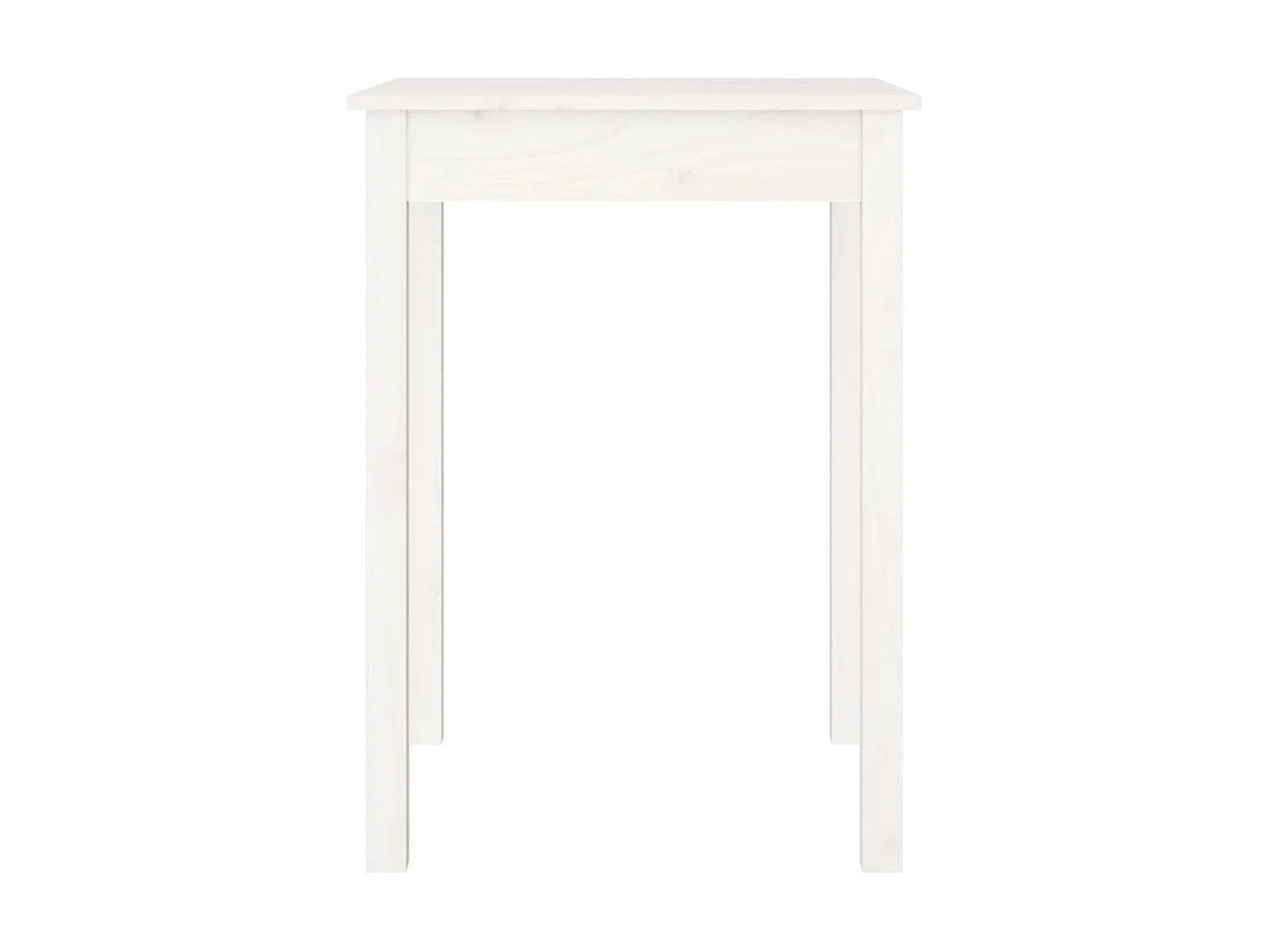 Table à manger Blanc 55x55x75 cm Bois massif de pin GHR95986