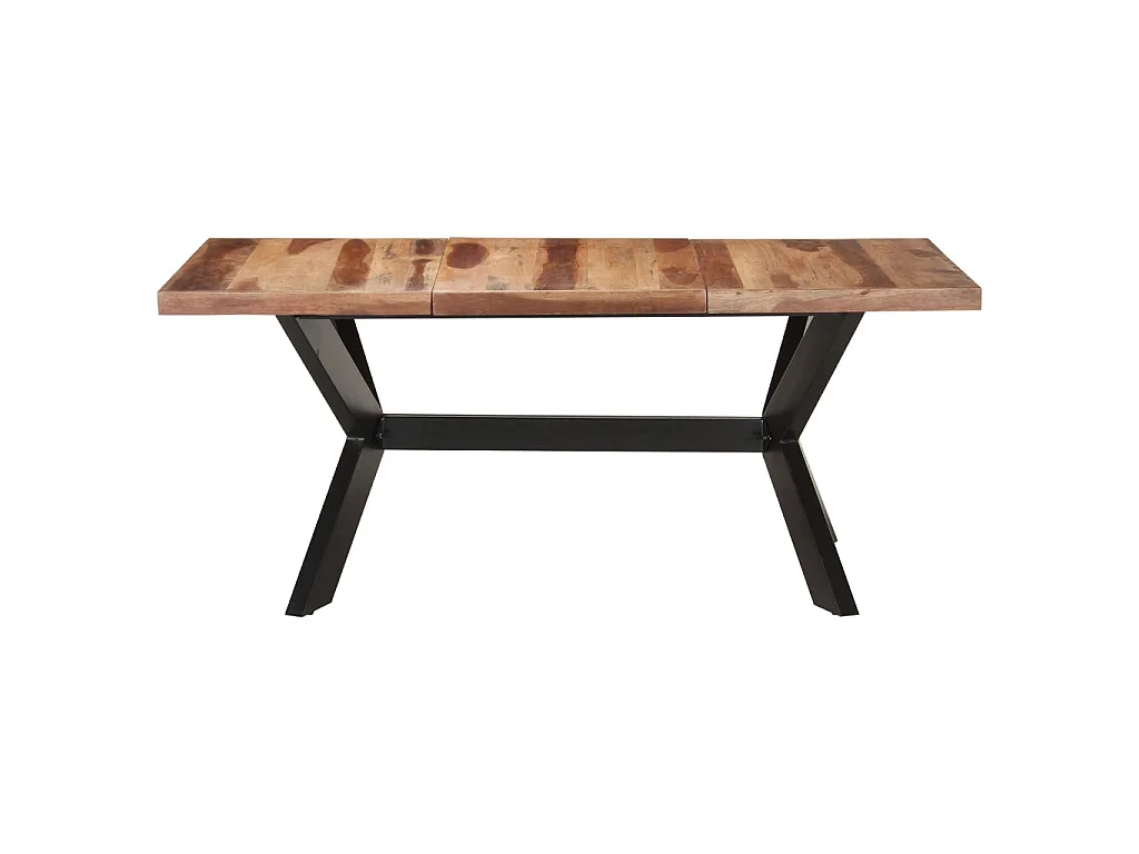 Mesa de jantar 180x90x75 cm madeira maciça c/ acabamento a mel PT719283