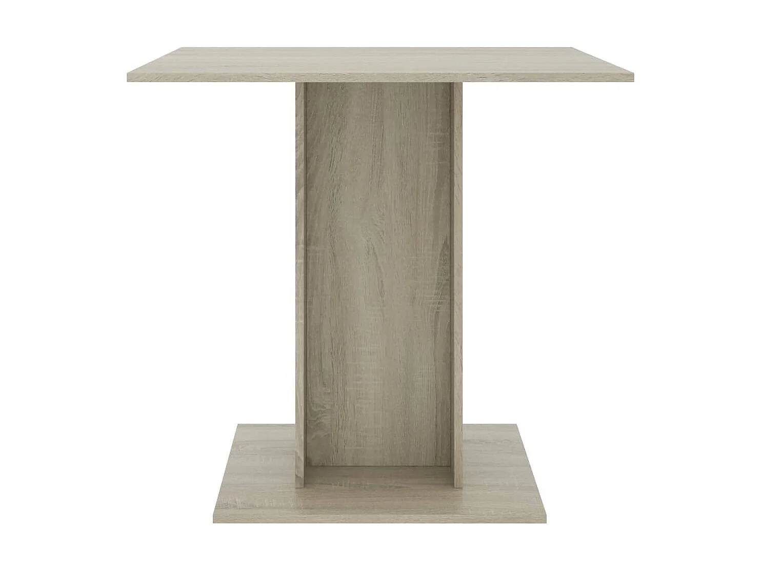 Table à dîner Chêne sonoma 80x80x75 cm Bois d'ingénierie GHR86003