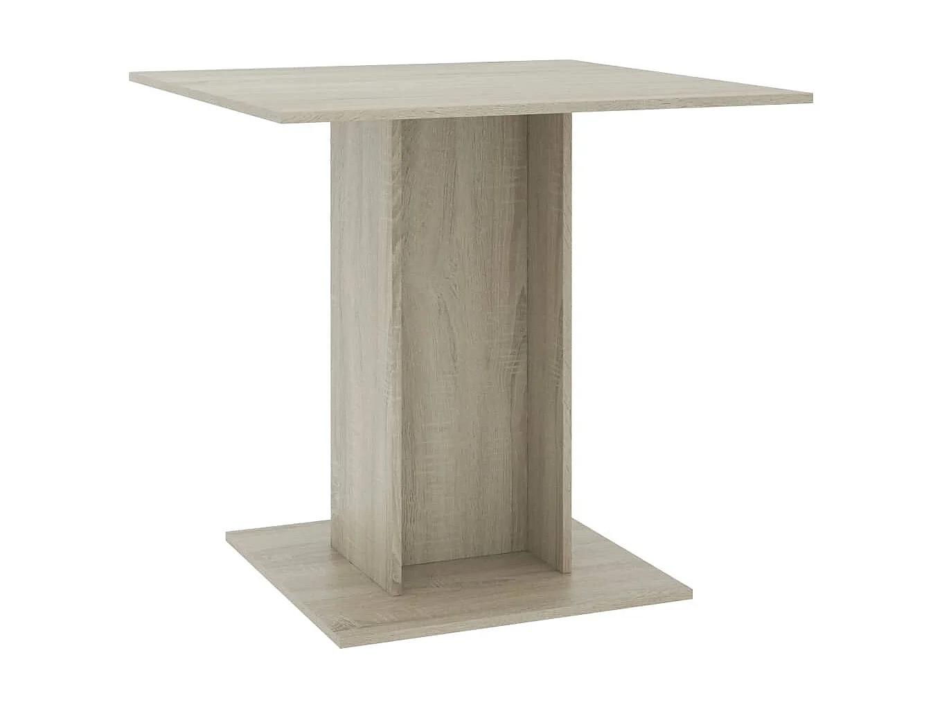 Table à dîner Chêne sonoma 80x80x75 cm Bois d'ingénierie GHR86003