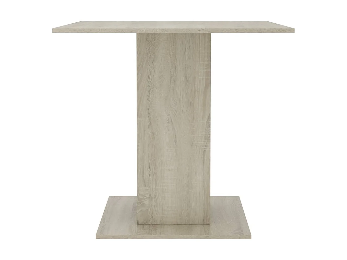 Table à dîner Chêne sonoma 80x80x75 cm Bois d'ingénierie GHR86003