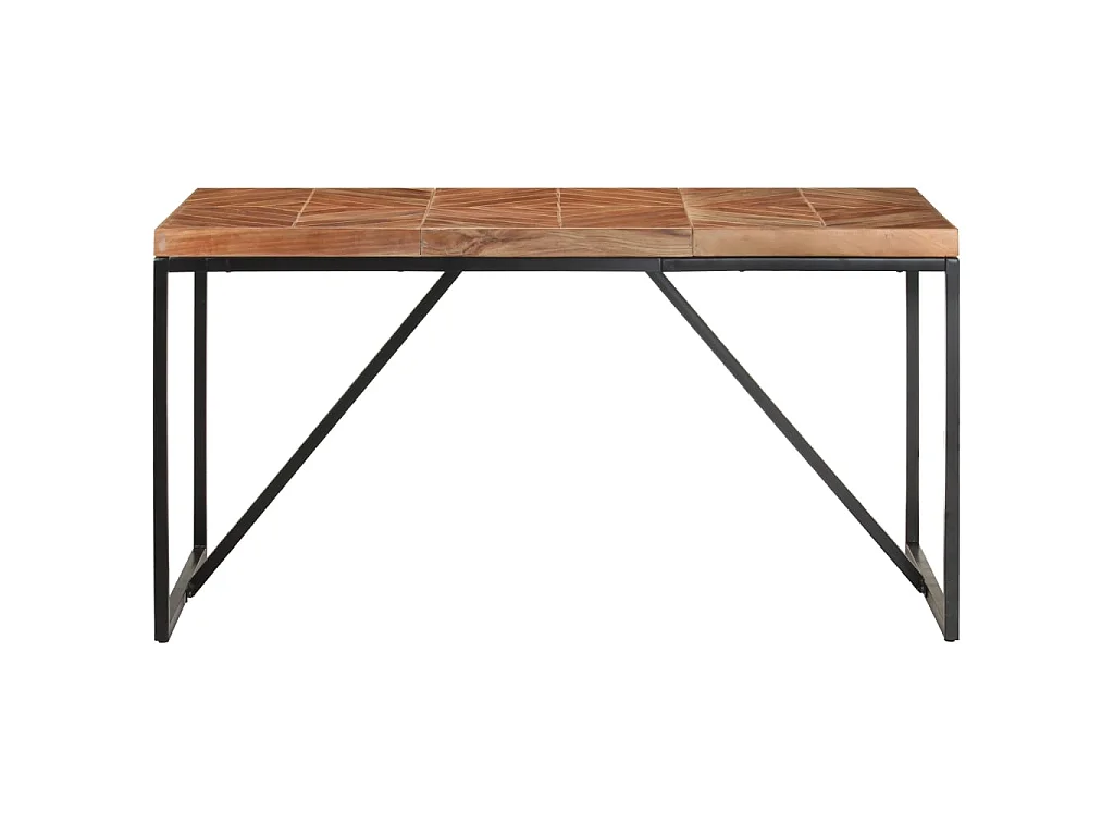 Table à dîner 140x70x76 cm Bois massif d'acacia et de manguier GHR18378