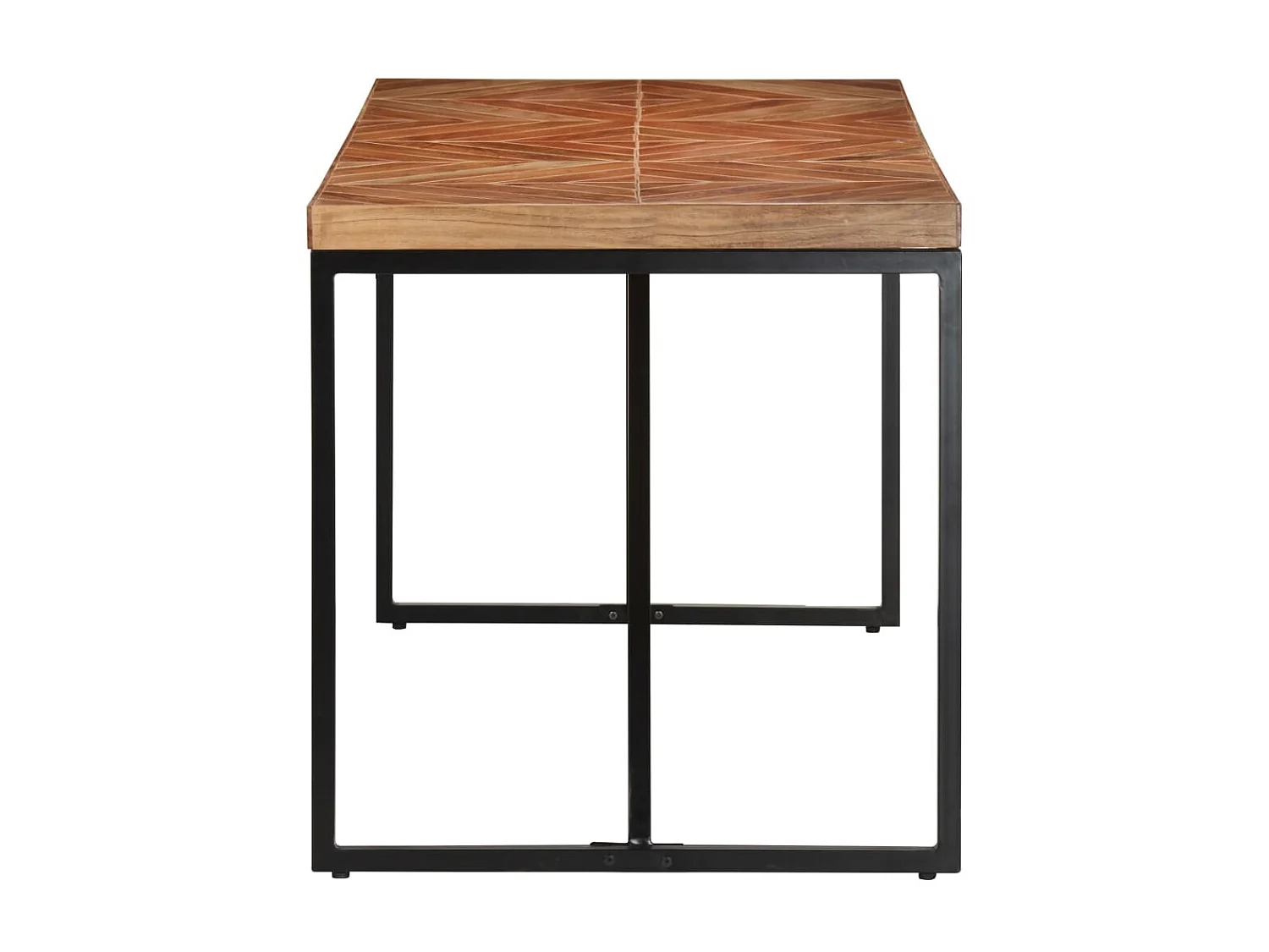 Table à dîner 140x70x76 cm Bois massif d'acacia et de manguier GHR18378