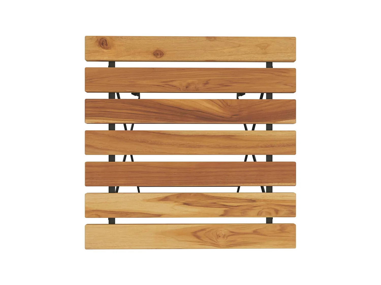 Bistrotafel inklapbaar 55x54x71 cm massief teakhout en staal NL322995