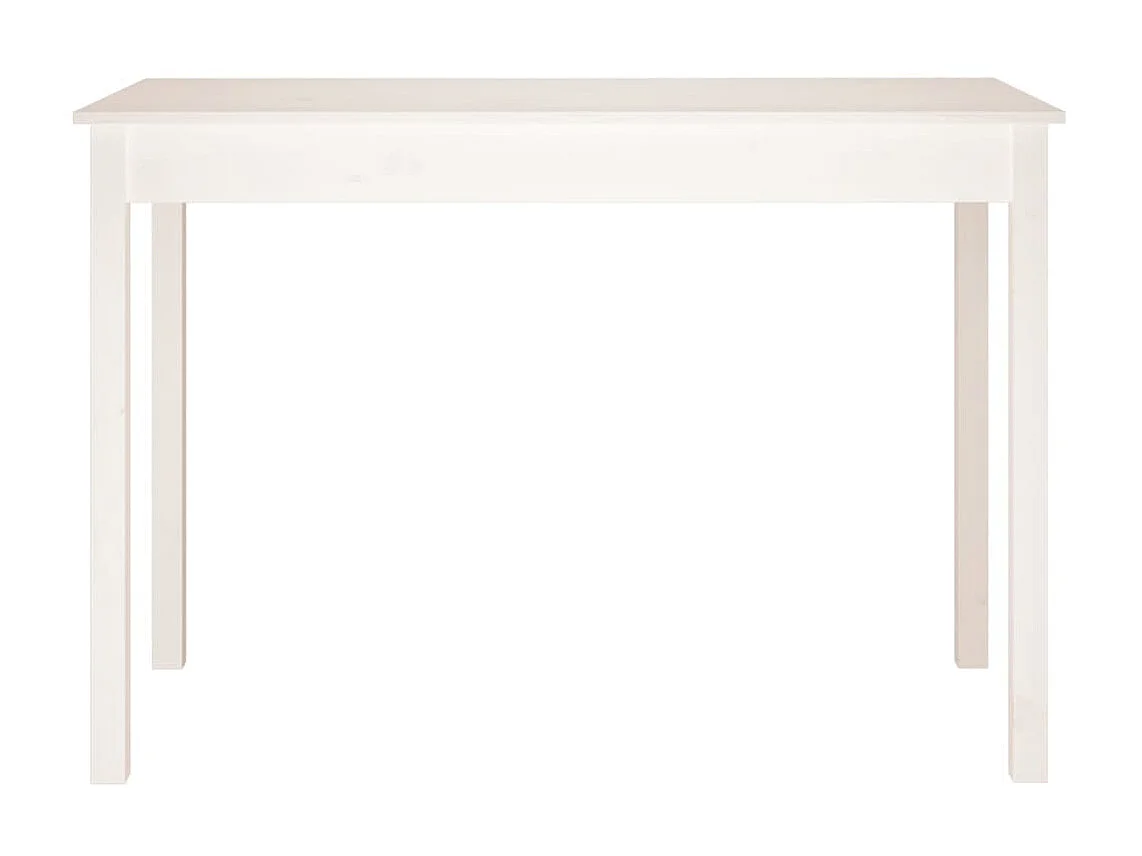 Table à manger Blanc 110x55x75 cm Bois massif de pin GHR30351