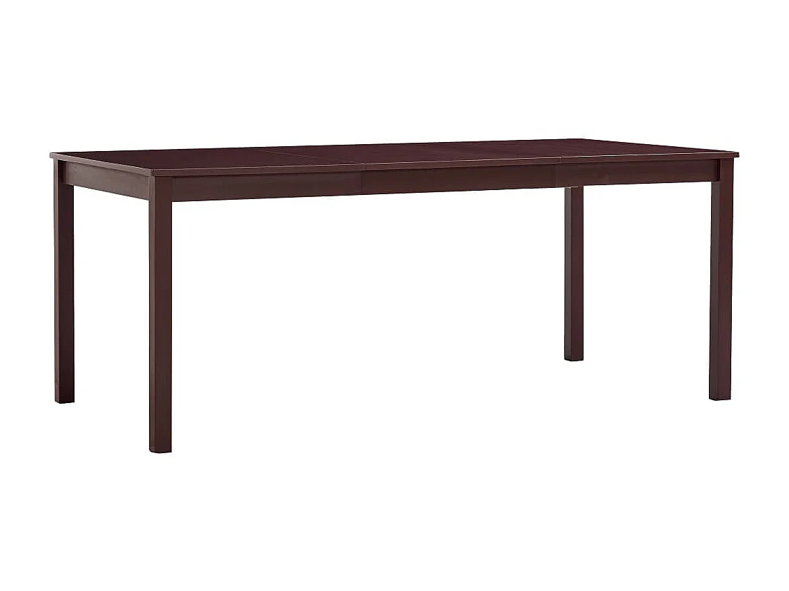 Mesa de jantar 180x90x73 cm madeira de pinho castanho-escuro PT439788