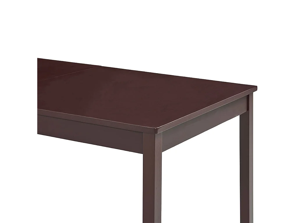 Mesa de jantar 180x90x73 cm madeira de pinho castanho-escuro PT439788