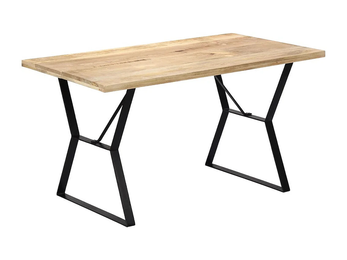 Table de salle à manger 140x80x76 cm Bois de manguier massif GHR97707