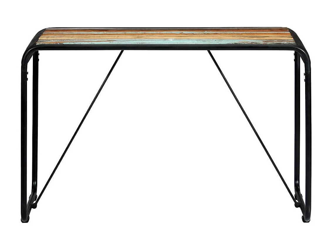 Table de salle à manger 118x60x76cm Bois de récupération massif GHR49344