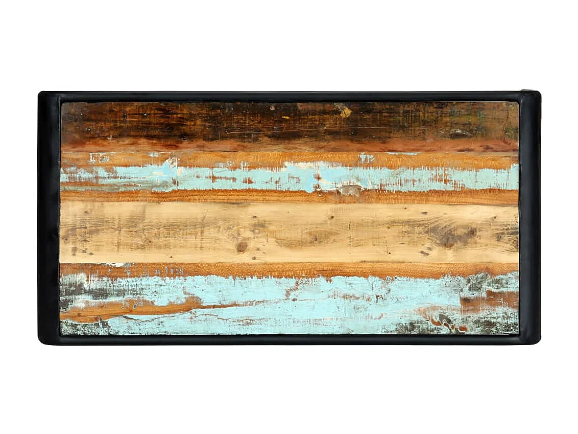 Table de salle à manger 118x60x76cm Bois de récupération massif GHR49344