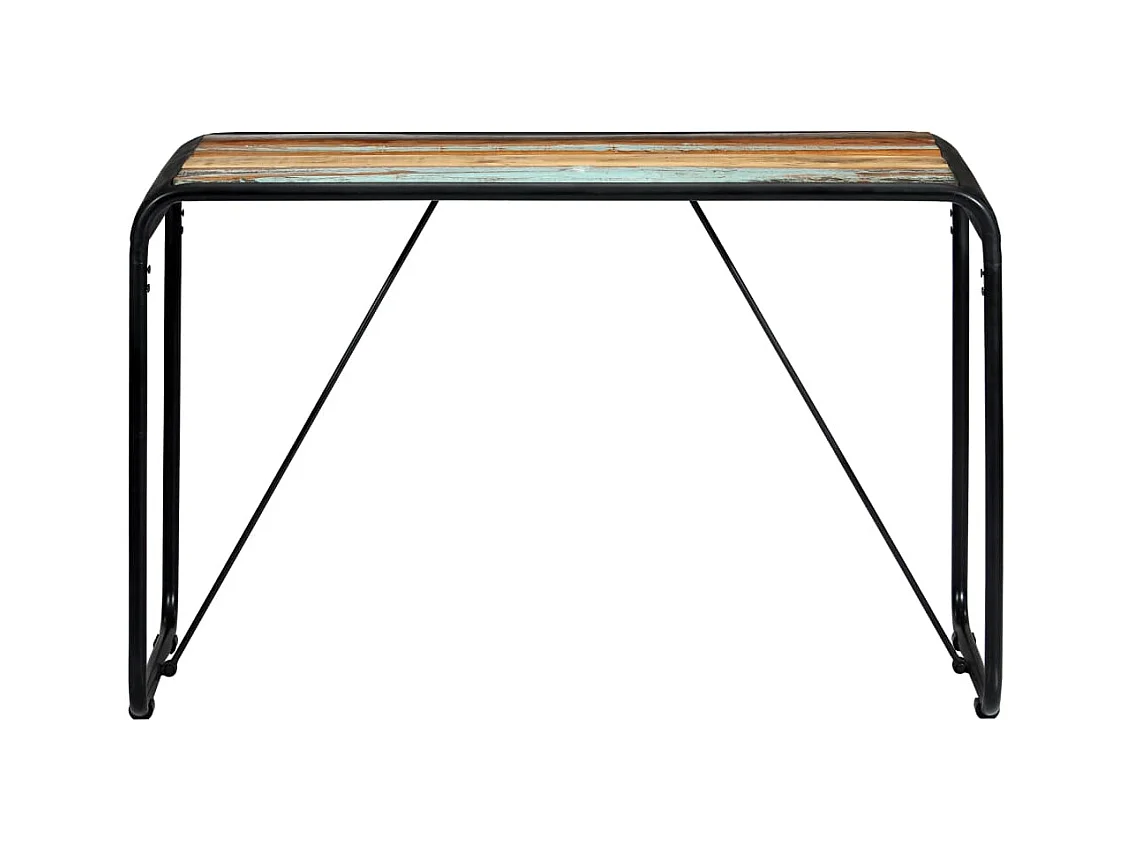 Table de salle à manger 118x60x76cm Bois de récupération massif GHR49344