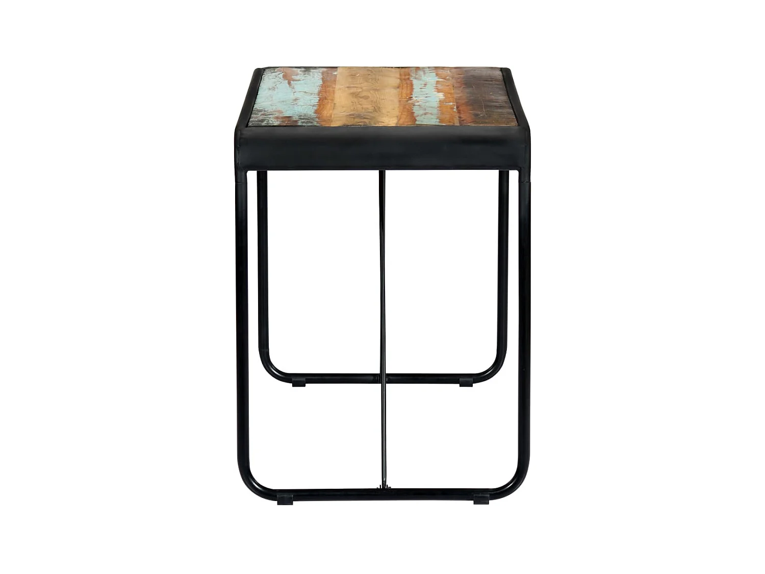 Table de salle à manger 118x60x76cm Bois de récupération massif GHR49344