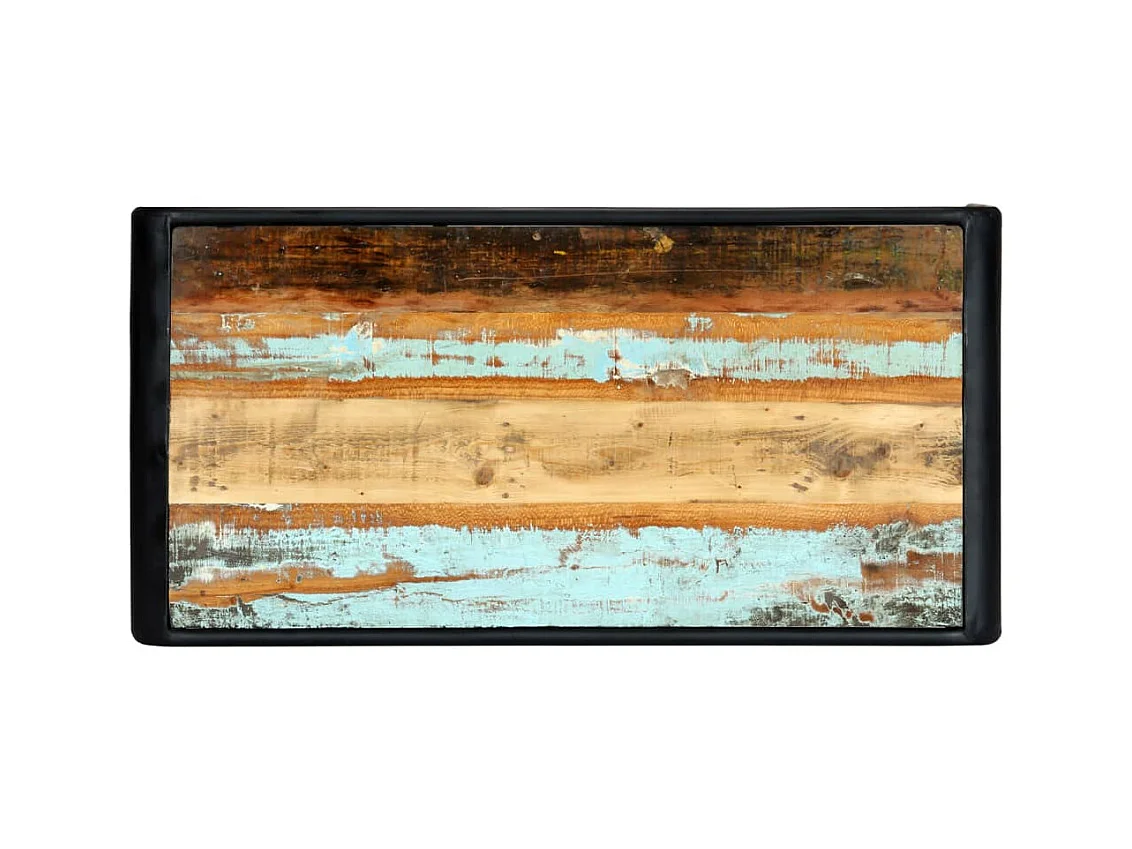 Table de salle à manger 118x60x76cm Bois de récupération massif GHR49344