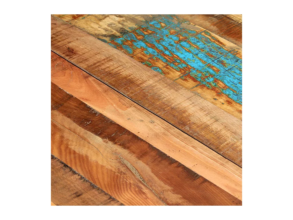 Table de salle à manger 118x60x76cm Bois de récupération massif GHR49344
