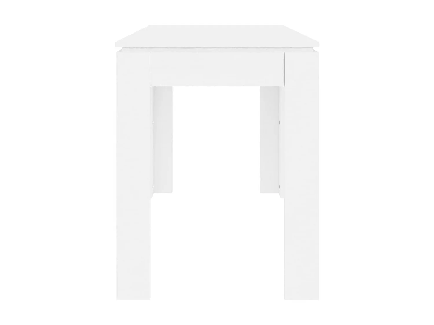 Table de salle à manger Blanc 120x60x76 cm Bois d'ingénierie GHR48730