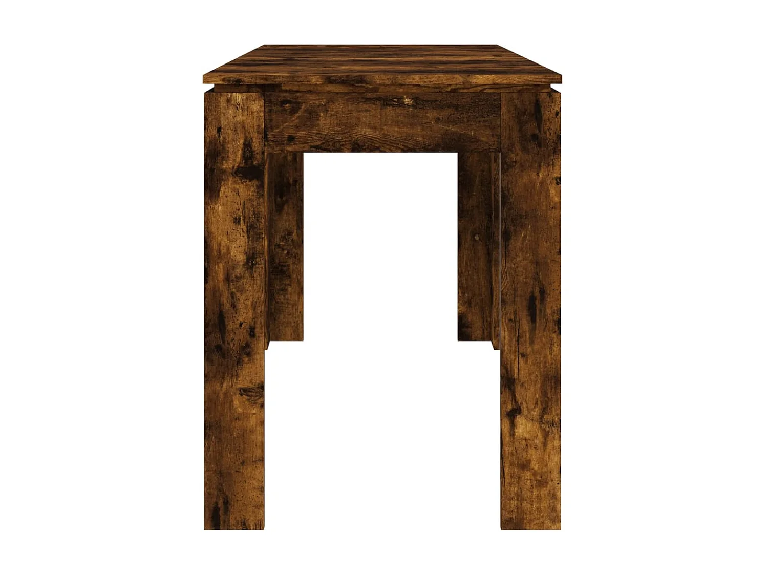 Eettafel 120x60x76 cm bewerkt hout gerookt eikenkleurig NL450982