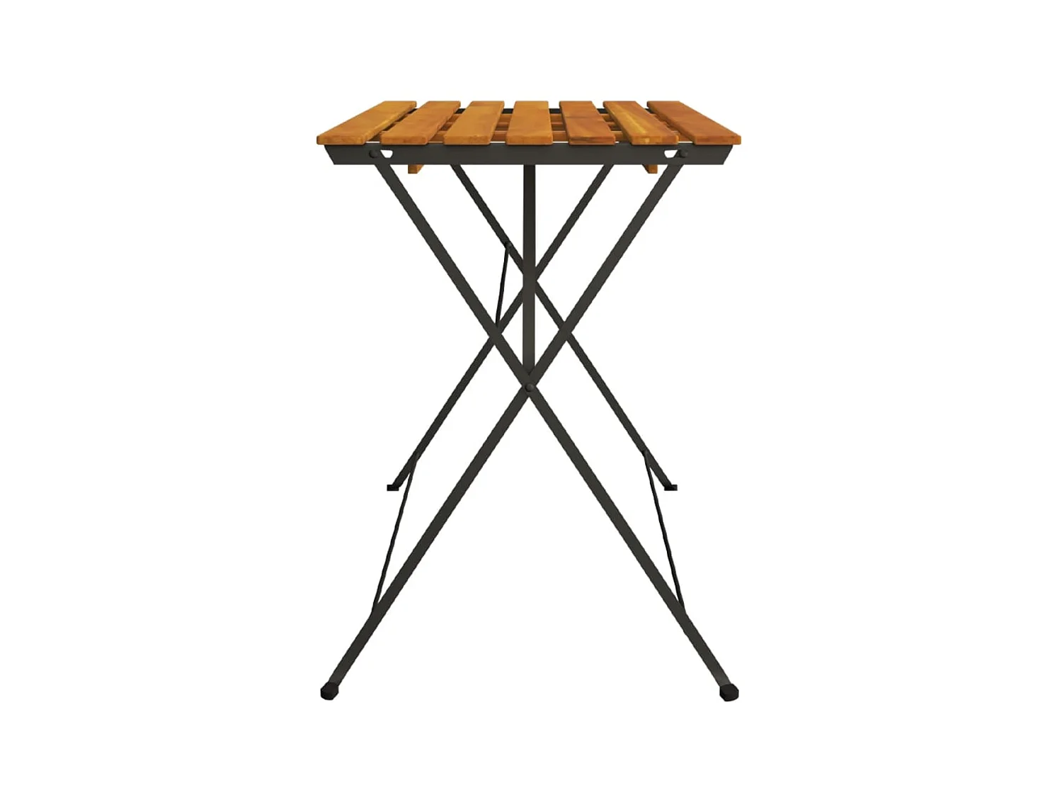 Bistrotafel inklapbaar 100x54x71 cm massief acaciahout en staal NL735175