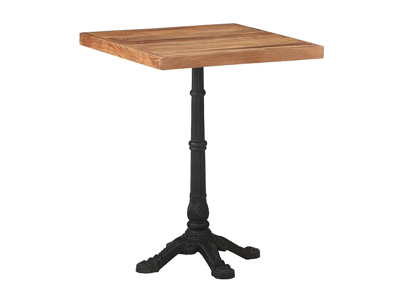Table de bistro 60x60x76 cm Bois d'acacia massif GHR56389