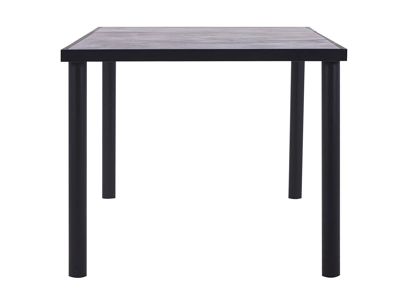 Table de salle à manger Noir et gris béton 200x100x75 cm MDF GHR16414